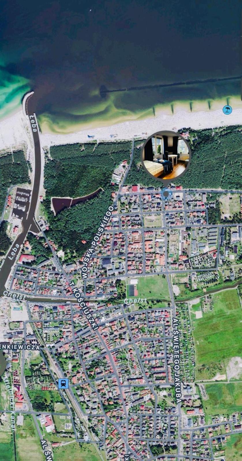 Pokoje Goscinne Nad Morzem Łeba Exterior foto