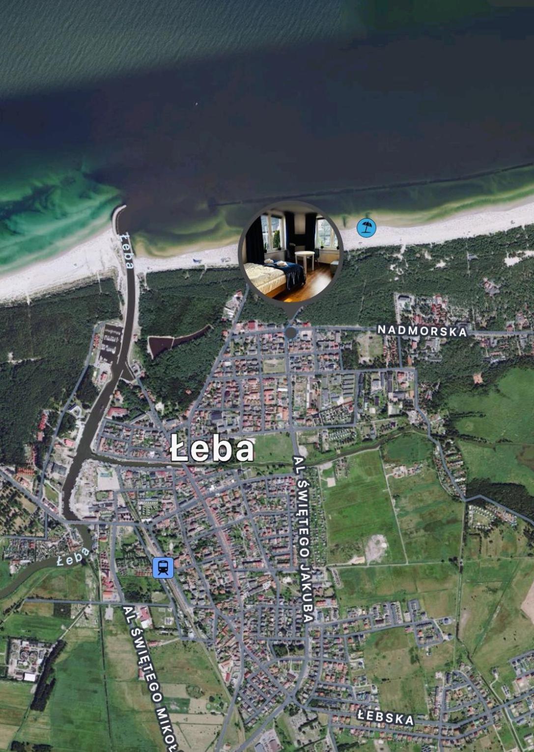Pokoje Goscinne Nad Morzem Łeba Exterior foto